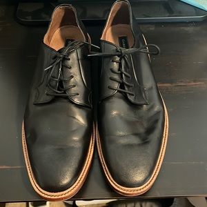Mens Gordon Rush size 13 black leather oxford lace up